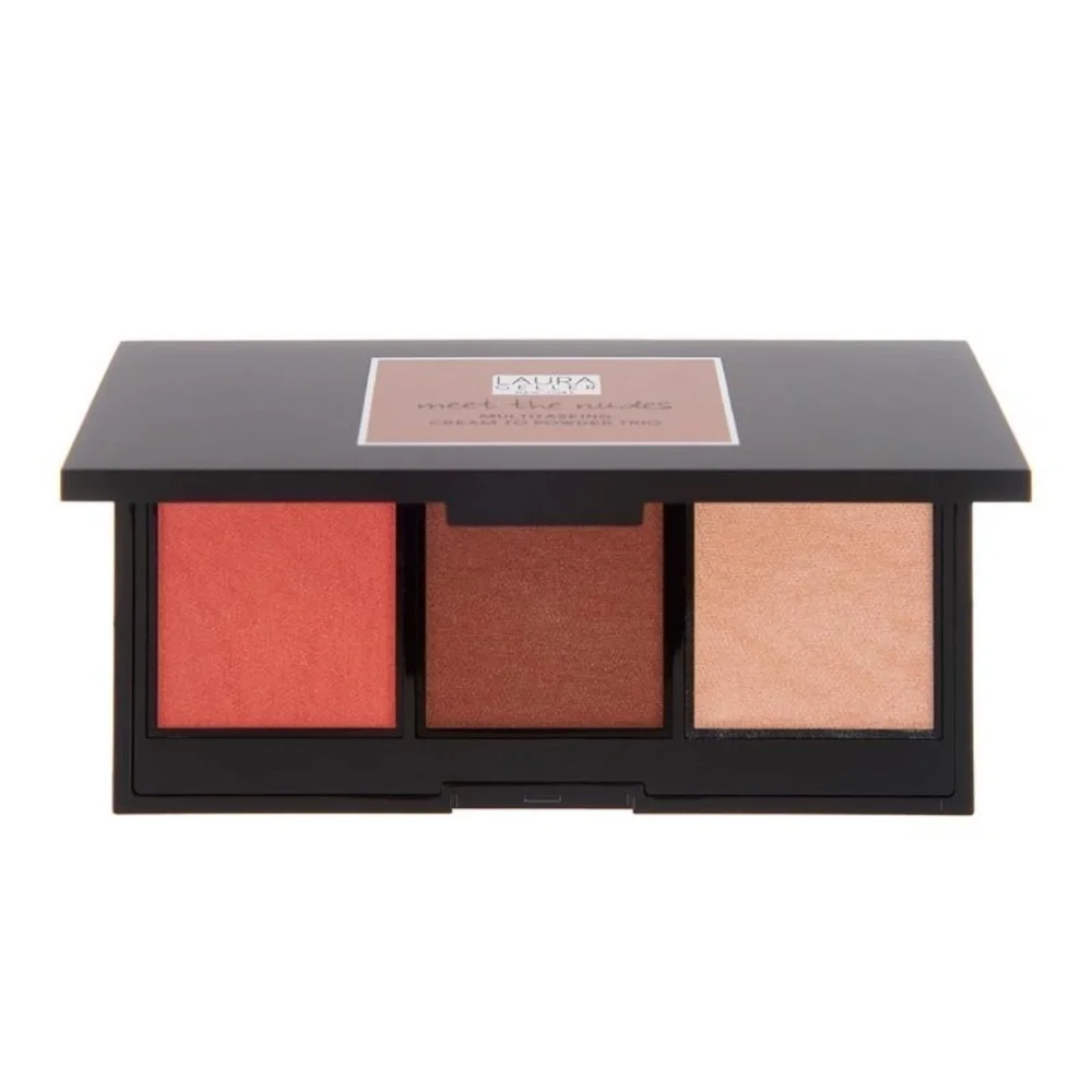 NIB Laura Gellar eye, lip and cheek pallet - think pink